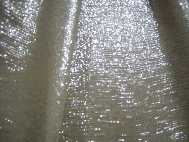 2. Silver Silk Metallic Crinkle Lame